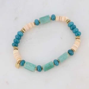 BOHM PARIS | Bracelet Taïssia -amazoniitti luonnonkivirannekoru
