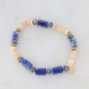 BOHM PARIS | Bracelet Taïssia -sininen luonnonkivirannekoru