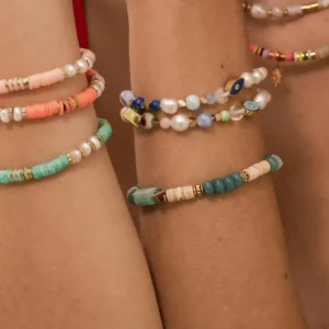 BOHM PARIS | Bracelet Taïssia -ametisti luonnonkivirannekoru