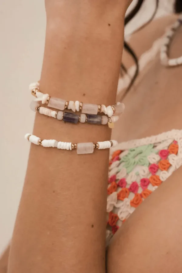 BOHM PARIS | Bracelet Taïssia -ametisti luonnonkivirannekoru