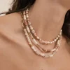 BOHM PARIS | Collier Ambérine -vaaleanpunainen kivikaulakoru