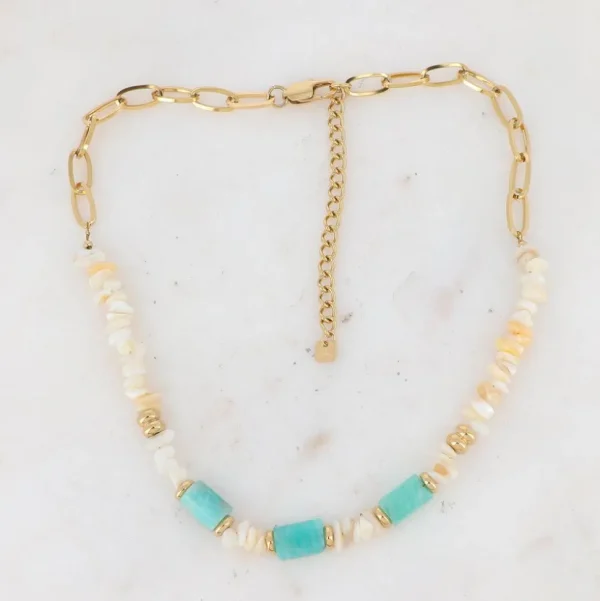 BOHM PARIS | Collier Ambérine -turkoosi kivikaulakoru