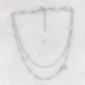 BOHM PARIS Stockholm | Collier Vivien -kirurginteräsketju (hopea)