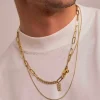 BOHM PARIS Stockholm | Collier Charlie -kirurginteräsketju (kulta)