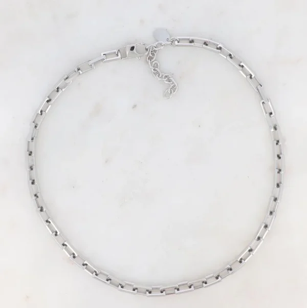 BOHM PARIS Stockholm | Collier Damien -kirurginteräsketju (hopea)