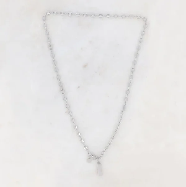 BOHM PARIS Stockholm | Collier Loan -kirurginteräsketju (hopea)