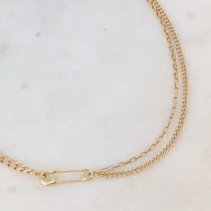 BOHM PARIS Stockholm | Collier Joshua -kirurginteräsketju (kulta)