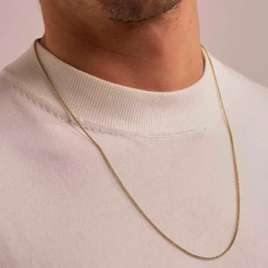 BOHM PARIS Stockholm | Collier Kim -kirurginteräsketju (hopea, 60cm)