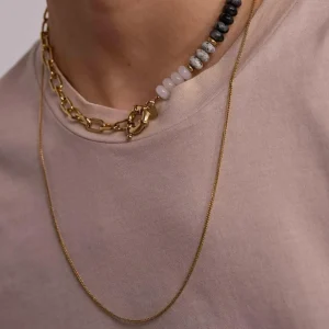 BOHM PARIS Stockholm | Collier Kim -kirurginteräsketju (kulta, 60cm)
