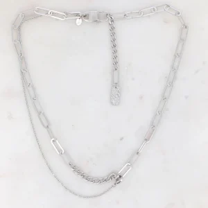 BOHM PARIS Stockholm | Collier Charlie -kirurginteräsketju (hopea)