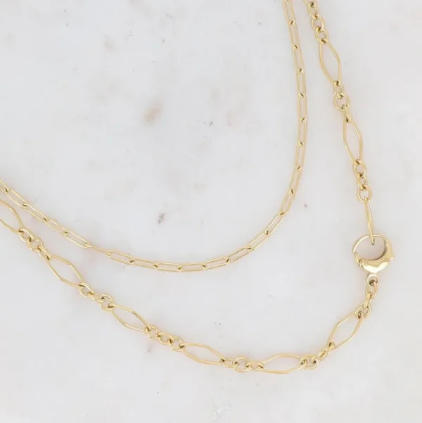 BOHM PARIS Stockholm | Collier Vivien -kirurginteräsketju (kulta)