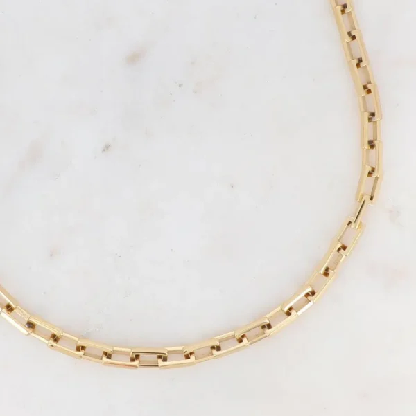 BOHM PARIS Stockholm | Collier Damien -kirurginteräsketju (kulta)