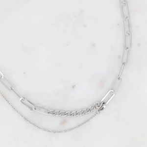 BOHM PARIS Stockholm | Collier Joshua -kirurginteräsketju (hopea)