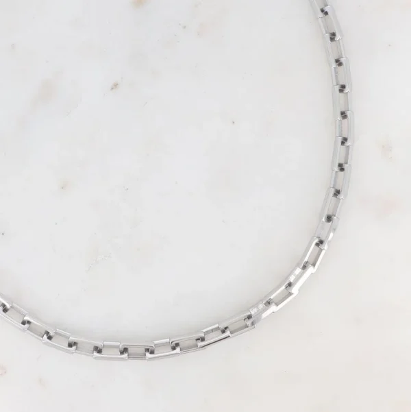 BOHM PARIS Stockholm | Collier Damien -kirurginteräsketju (hopea)