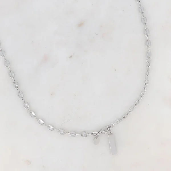 BOHM PARIS Stockholm | Collier Loan -kirurginteräsketju (hopea)