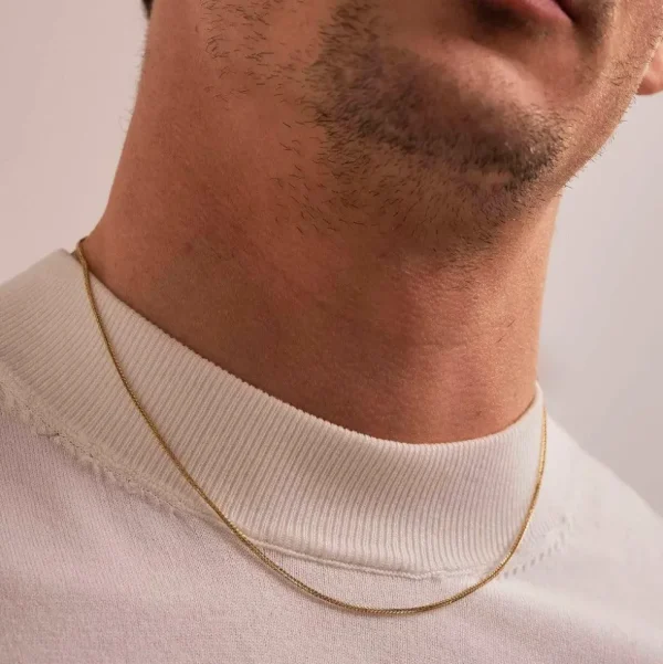 BOHM PARIS Stockholm | Collier Kim -kirurginteräsketju (kulta, 42cm)