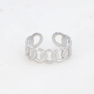 BOHM PARIS | Bague Coline -kirurginterässormus (hopea)