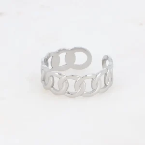 BOHM PARIS | Bague Coline -kirurginterässormus (hopea)