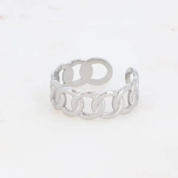 BOHM PARIS | Bague Coline -kirurginterässormus (hopea)