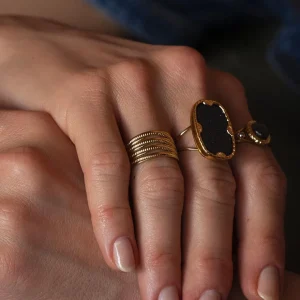 BOHM PARIS | Bague Juliana -kirurginterässormus (kulta)