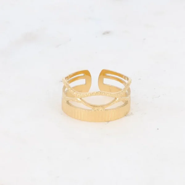 BOHM PARIS | Bague Tyana -kirurginterässormus (kulta)