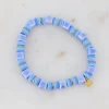 BOHM PARIS | Bracelet Aélis -sinisävyinen kesärannekoru keramiikkahelmin