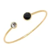 BOHM PARIS | Bracelet Betty -kristallirannekoru (kulta, musta, kirkas)