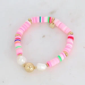BOHM PARIS | Bracelet Evana -monivärinen kesäkoru makeanvedenhelmin
