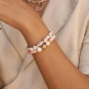 BOHM PARIS | Bracelet Evana -monivärinen kesäkoru makeanvedenhelmin