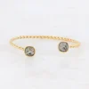 BOHM PARIS | Bracelet Manoel -kristallirannekoru (kulta, harmaa)