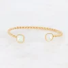 BOHM PARIS | Bracelet Manoel -kristallirannekoru (kulta, valkoinen)