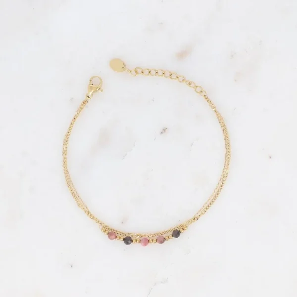 BOHM PARIS | Bracelet Maximilien -rhodoniitti rannekoru