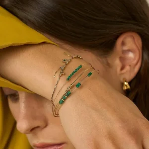 BOHM PARIS | Bracelet Orsone -malakiitti rannekoru