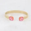 BOHM PARIS | Bracelet Pheobe -kristallirannekoru (kulta, orange delite)