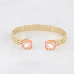 BOHM PARIS | Bracelet Pheobe -kristallirannekoru (kulta, ligh peach)