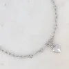 BOHM PARIS | Collier Braidy -sydänkaulakoru paksulla ketjulla (hopea)