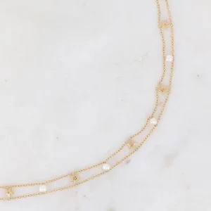 BOHM PARIS | Collier Breanna -chokerkaulakoru makeanvedenhelmin