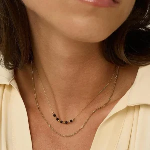 BOHM PARIS | Collier Maximilian -kerroskaulakoru amazoniittihelmin