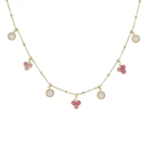 BOHM PARIS | Collier Ronan -rhodonite - rhodoniitti luonnonkivikaulakoru