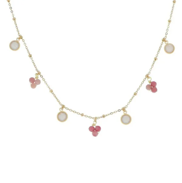 BOHM PARIS | Collier Ronan -rhodonite - rhodoniitti luonnonkivikaulakoru