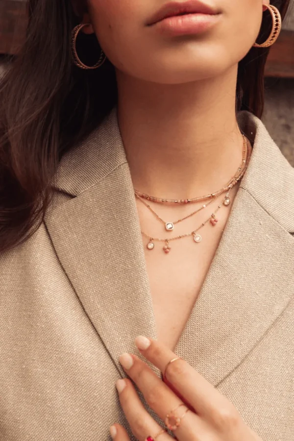 BOHM PARIS | Collier Ronan -rhodonite - rhodoniitti luonnonkivikaulakoru