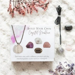 Build Your Own Crystal Necklace -luonnonkivi kaulakoru lahjapakkaus