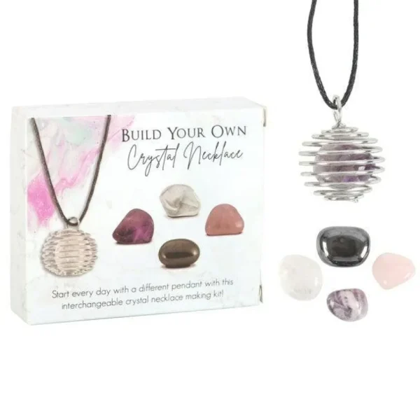 Build Your Own Crystal Necklace -luonnonkivi kaulakoru lahjapakkaus