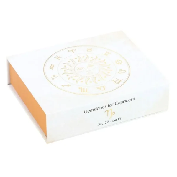 Capricorn Crystal Tumblestone Set -kauriin luonnonkivi lahjapakkaus