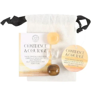 Confidence & Courage Healing Crystal Set -rohkeutta tuovat kivet setti