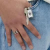 Deadlock Key -teräksinen avaimenperä pääkallokoristeella