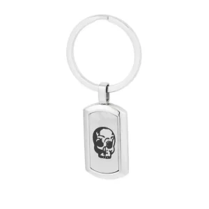 Deadlock Key -teräksinen avaimenperä pääkallokoristeella