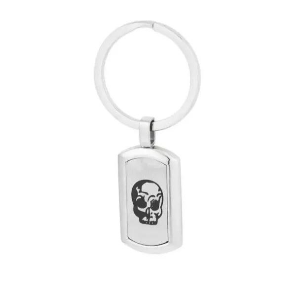 Deadlock Key -teräksinen avaimenperä pääkallokoristeella
