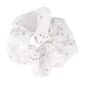 Donitsi/Scrunchie | SUGAR SUGAR, Gold Dots in White