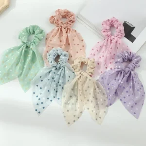 Donitsi/Scrunchie | SUGAR SUGAR, Polkadot Bowtie Scrunchie